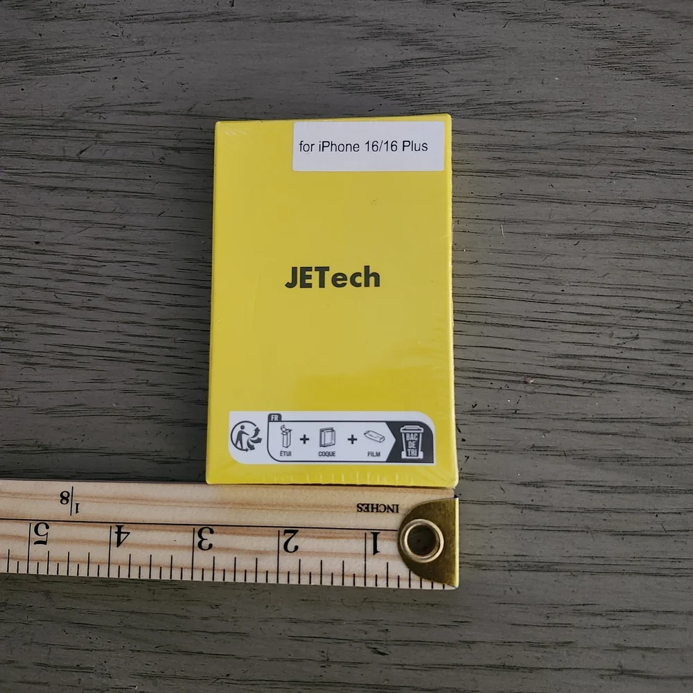 JETech iPhone 16/16 Plus Camera Lens Case - Bright Yellow
